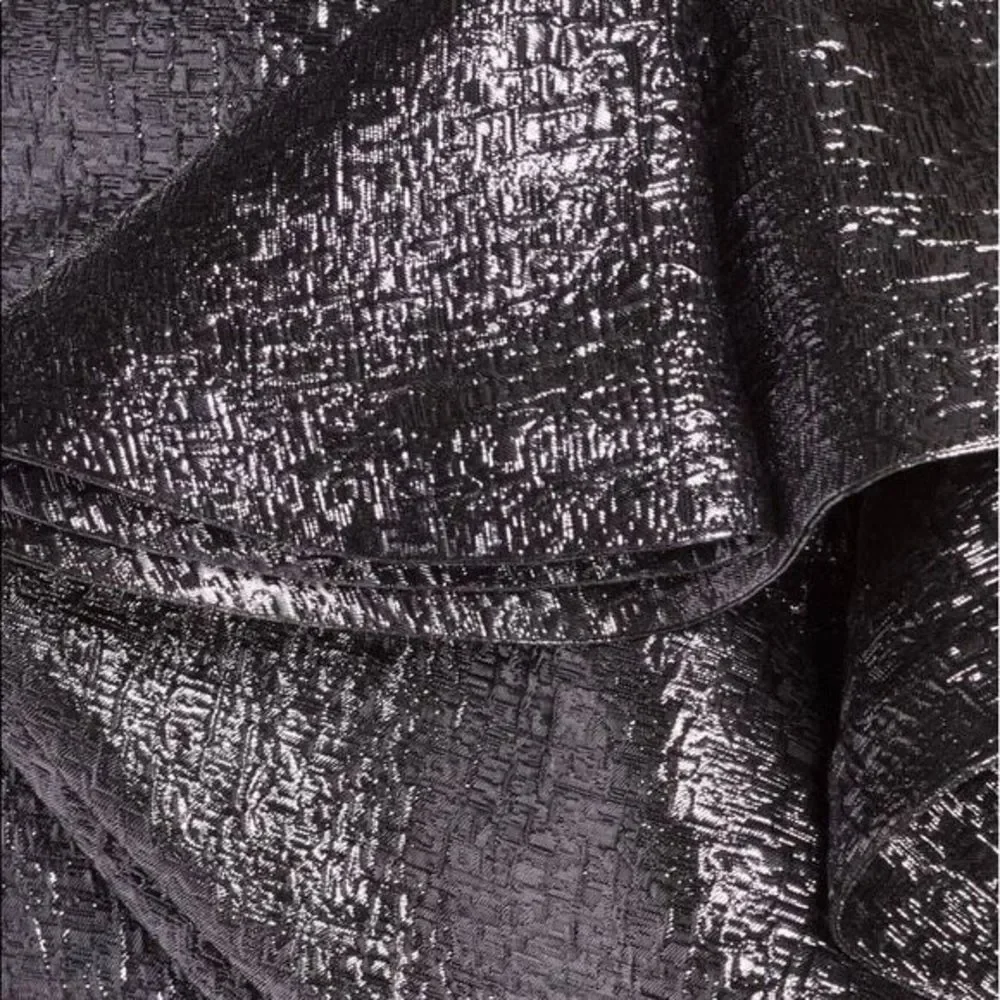 Mac Duggal Off Shoulder Metallic Amethyst Side Ruffle Cocktail Dress Size 14 - Picture 9 of 16